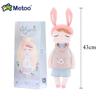 Metoo Angela Doll Rabbit Featuring Paper Pouch Boxed Stuffed Animals Plush Playthings Sleep Dolls Children Appease Infant Birth Date Holiday Gifts