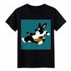 Funny Lazy Bunny Eating Pie Graphic T-Shirt Cute Rabbit Tee for Men Women