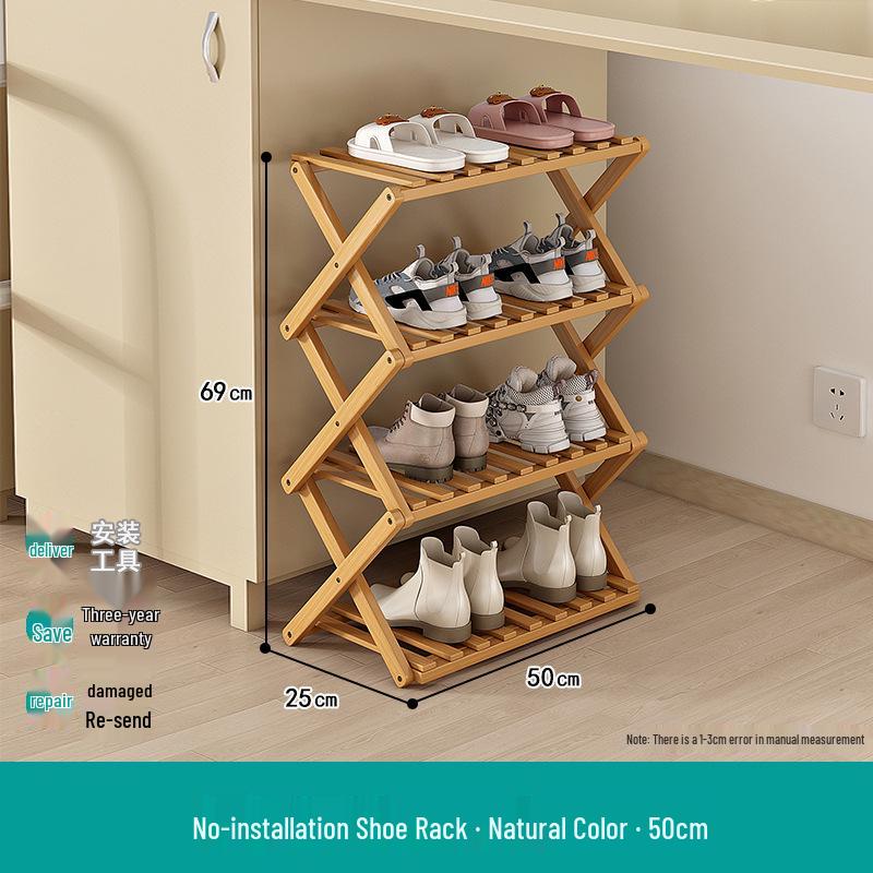 Compact Foldable Shoe Rack: Multi-Layer, No-Install, Space-Saving Storage for Indoor Entrances.