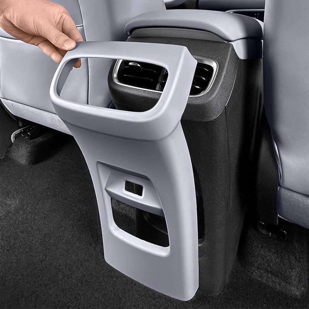For BYD Sea Lion 06 DM-I/EV Rear Exhaust Vent Anti Kick Cover Frame Original Car Color Interior Modification Car Supplies