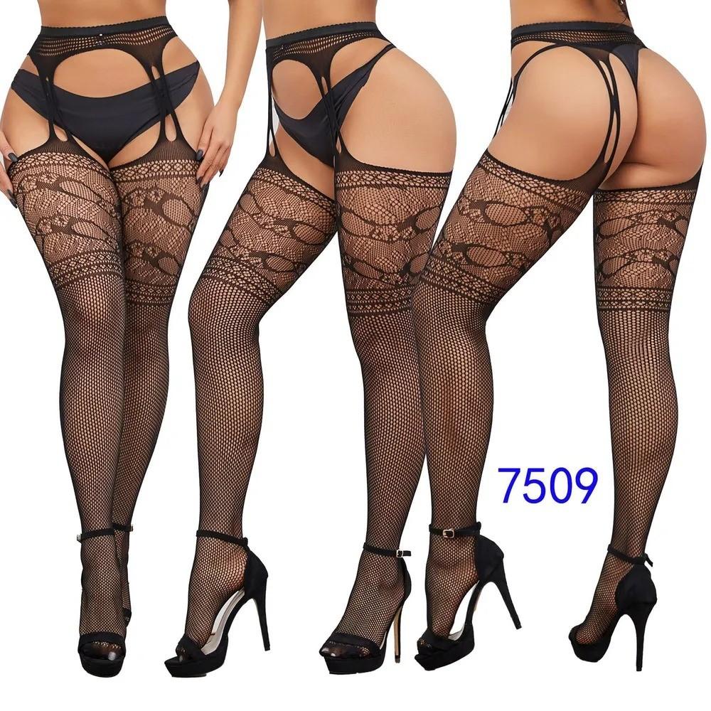 Sexy Lingerie Lace Transparent Sling Net Stockings Black Sexy Free Off Waist Fishnet Stockings Non Garter