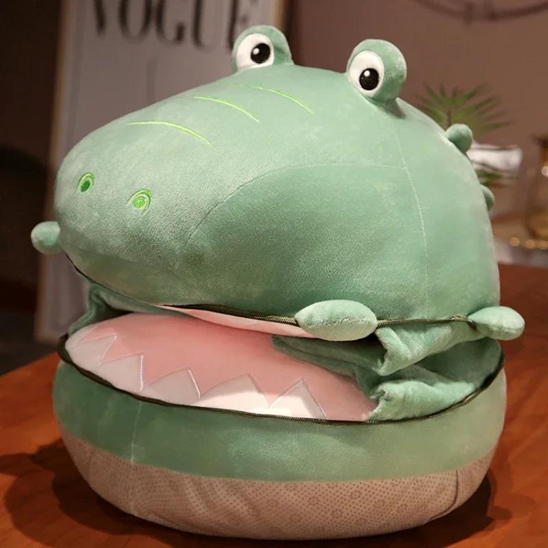 

55x40 см забавная подушка в виде акулы одна офисная подушка для талии, артефакт, подушка для рабочего стула, студенческий стул, подушка для ягодиц 55x40cm зелёный