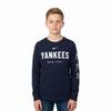 Nike X Mlb New York Yankees Logo Buchstaben Print Rundhals Pullover Lässiges Langarm Sweatshirt Kinder Sweatshirt Marineblau 3Z3B7NMBZ-NYY