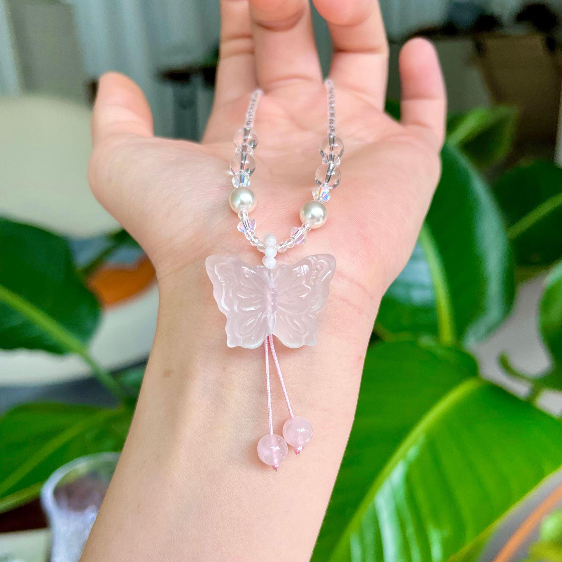 

Подвеска-ожерелье «Белая хрустальная бабочка» - Универсальный подарок для женщин, подруг или лучших подруг - Свежий, элегантный дизайн