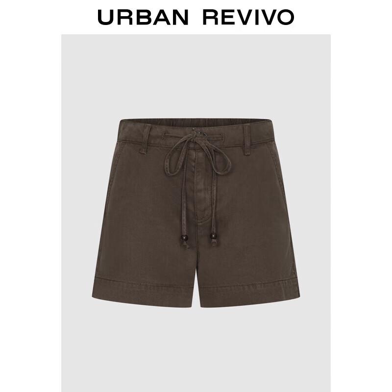 UR Women s 2025 Autumn Retro Half Elastic Drawstring Casual Shorts 28