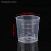 10Pcs 60ML Measuring Cup Transparent Plastic Scale Beaker Cups Lab Graduated Liquid Container Without Handle Kitchen Baking Tool