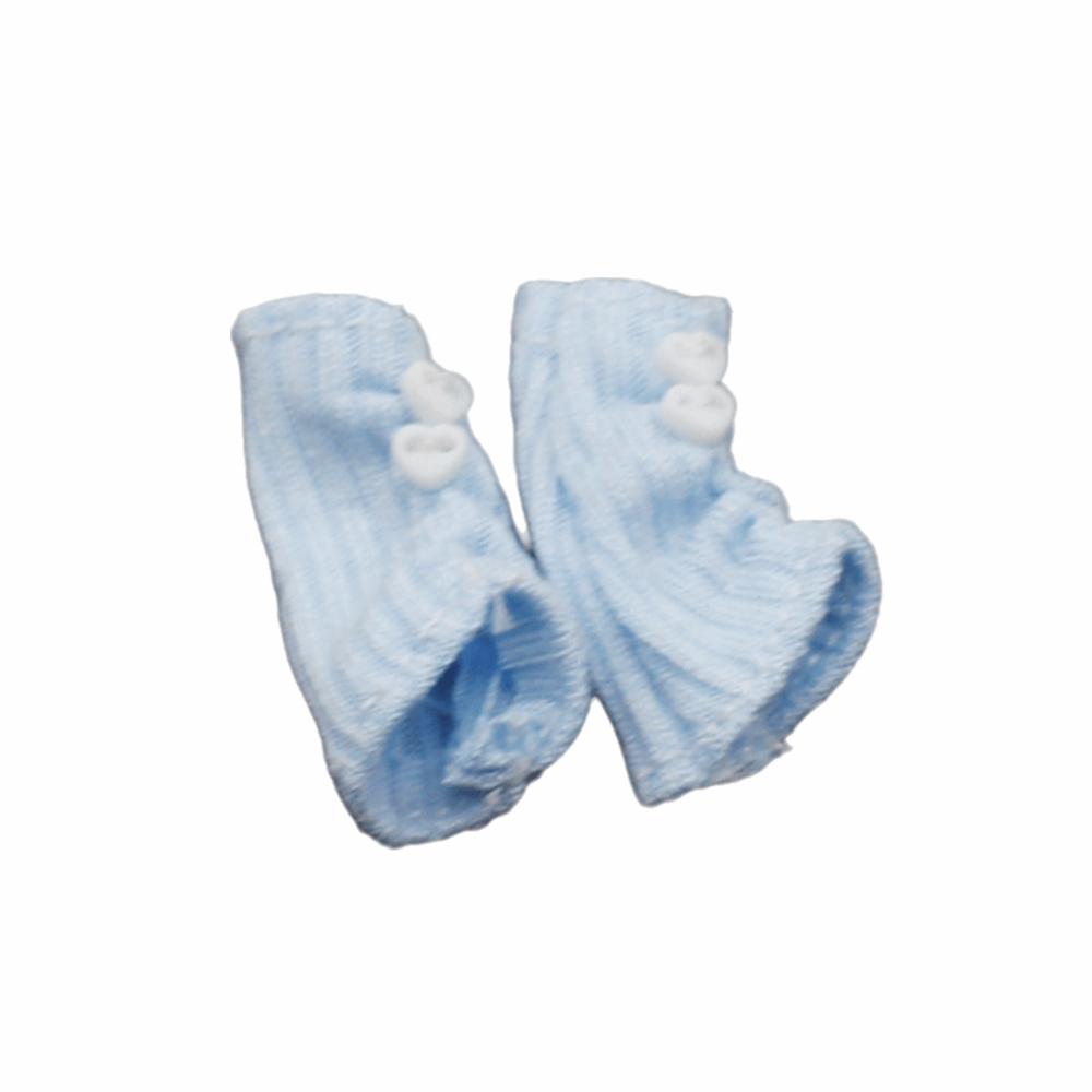 Yarn Knitted BJD Socks Mini Pile Up Pile Socks Princess Clothes Socks  BJD 8 Points синий
