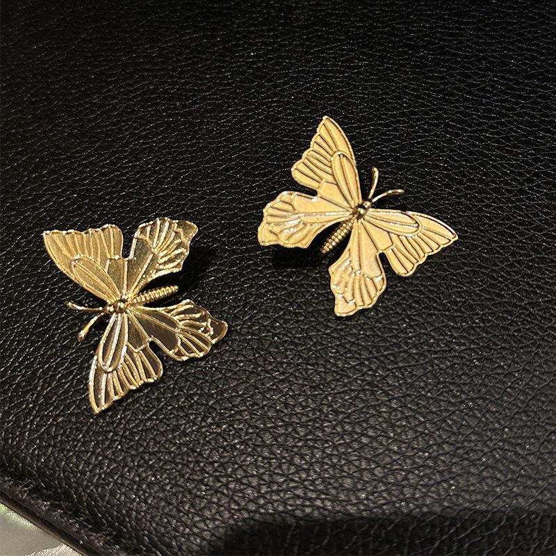Purple Sparkling Zircon Butterfly Earrings - Luxury Women's Studs