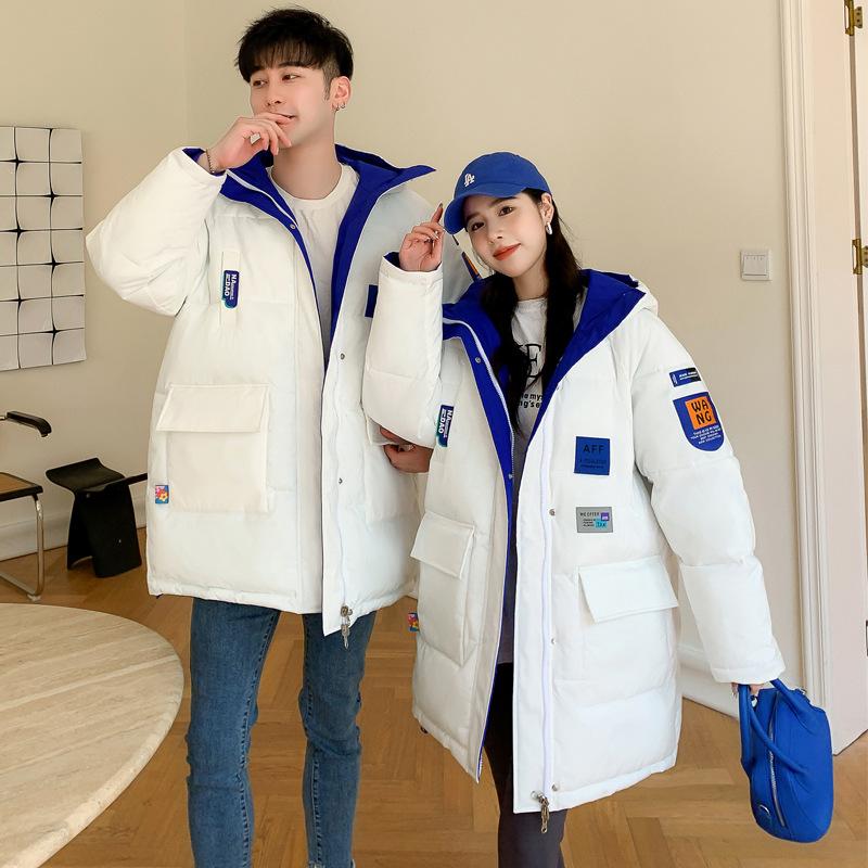 

Женское зимнее пальто больших размеров Slim Hort Version с капюшоном, утолщенное, теплое, с застежкой-молнией 3XL белый