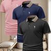 3Pcs Men's Classic Lapel Polo Shirts Moisture Wicking Short Sleeve Business Casual Work T-Shirt Set