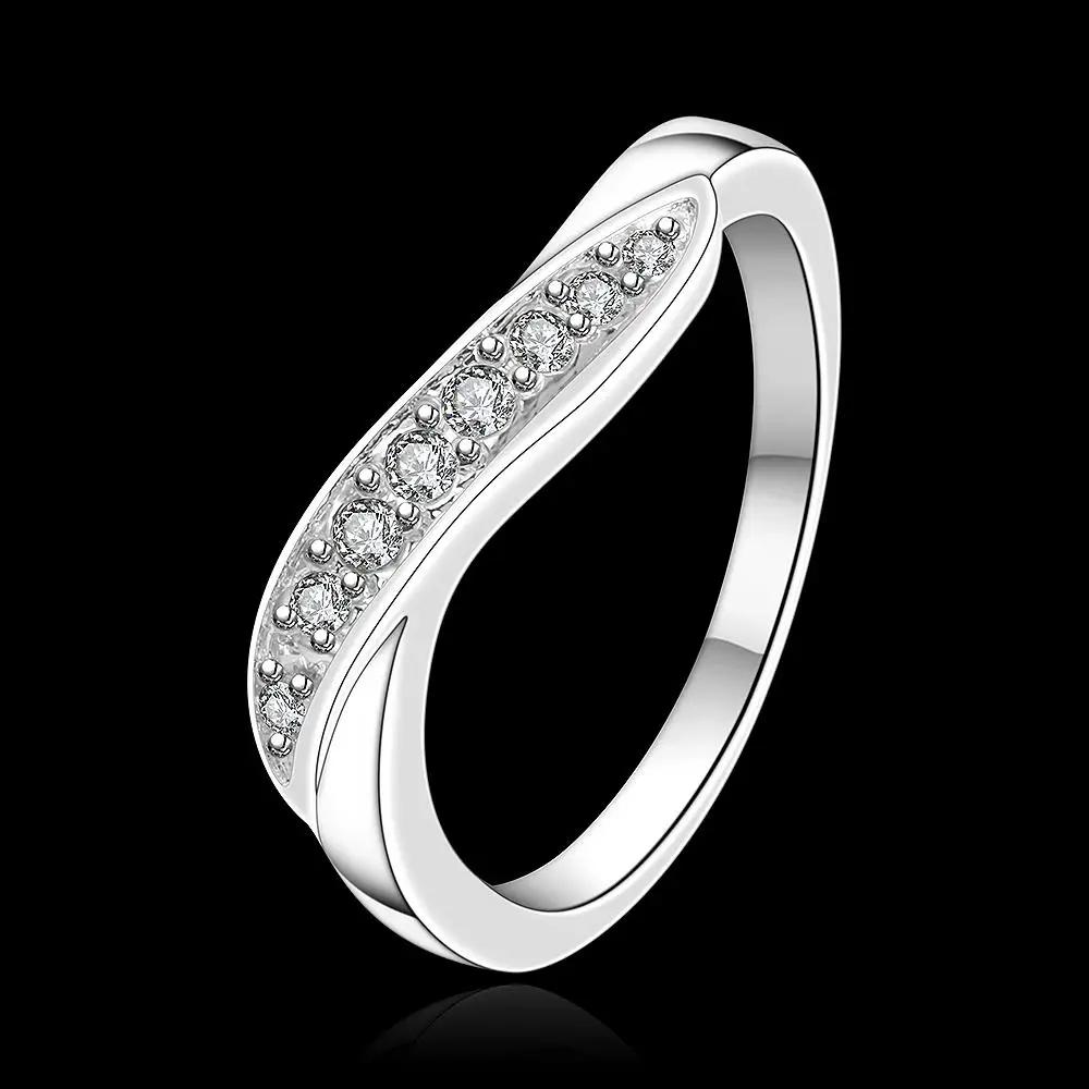Inele din Argint Sterling 925 cu Diamante de Cristal pentru Femei, Modă Elegantă, Farmece de Nuntă, Bijuterii Fine