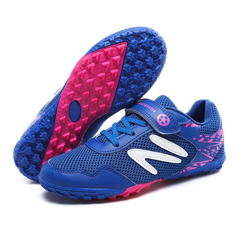 New children's football shoes lace-free low-top broken nails student game sports shoes youth anti-skid training shoes