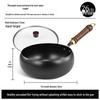Handcrafted Zhangqiu Iron Belly Wok: Uncoated, Non-stick, Small Iron Frying Pan for Household Use.