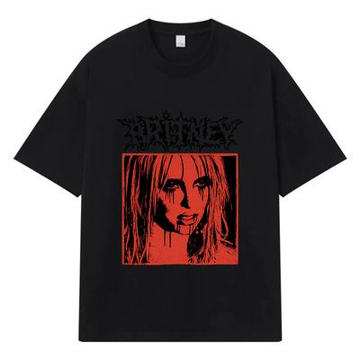 2026 Anime Sommar Personlighet Y2k Harajuku Gatutrend Tryckt Grafik 100% Bomull T-shirt Casual Överdimensionerad Herr T-shirt