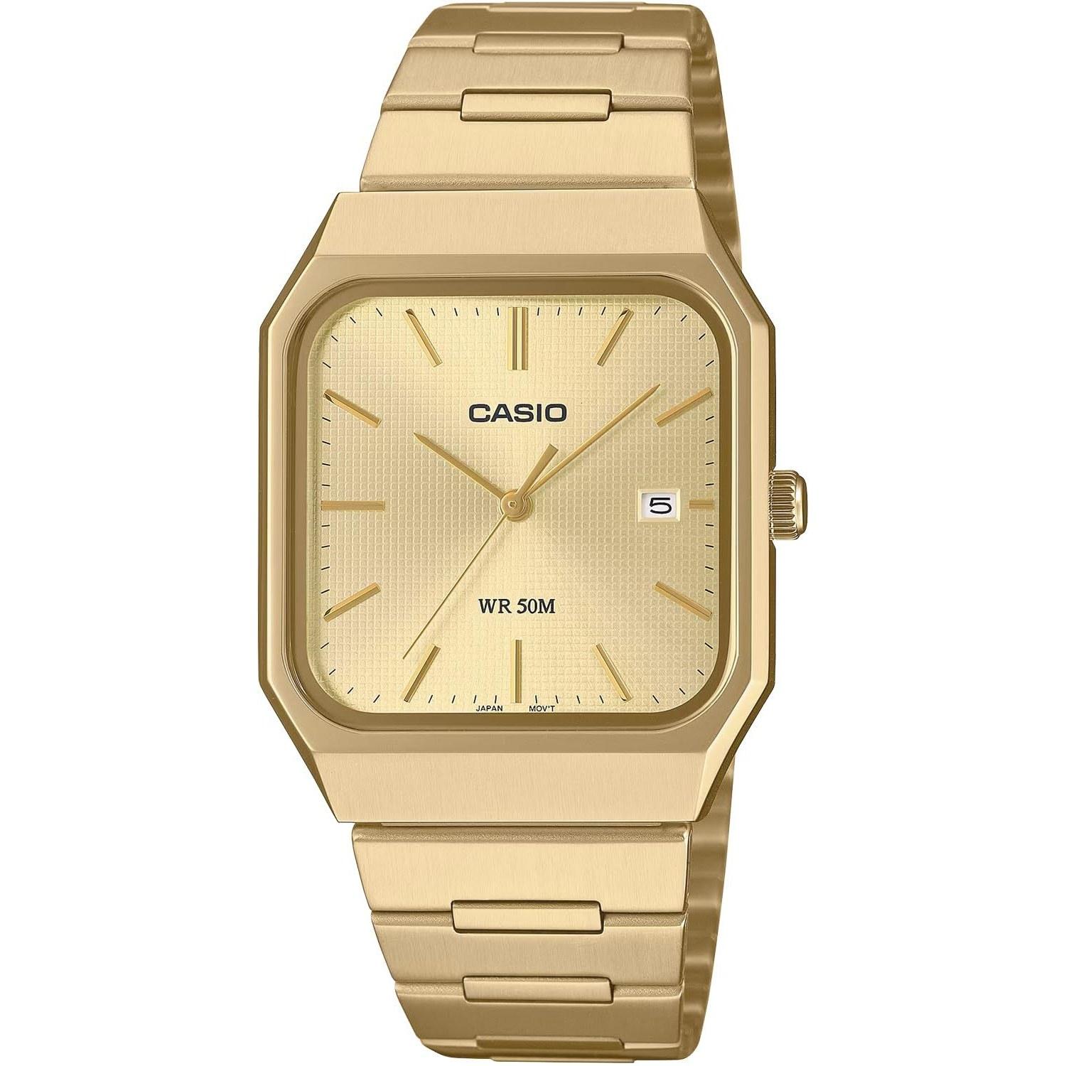 CASIO Standard Analog Quartz Mens Watch MTP-B185G-9AV Gold Overseas Model