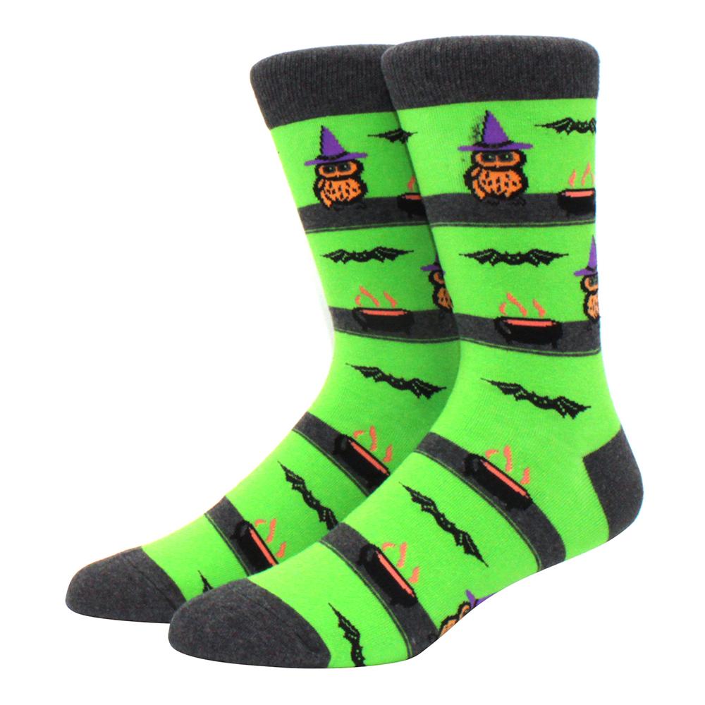 brand new men's socks colorful combed cotton crew socks Jacquard striped knee high socks for Funny men business casual dress