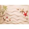 Sand Backdrop Photography Background Sea Beach Photo Booth Props Starfish Shell Summer Tropical Theme Party Decorations Banner
