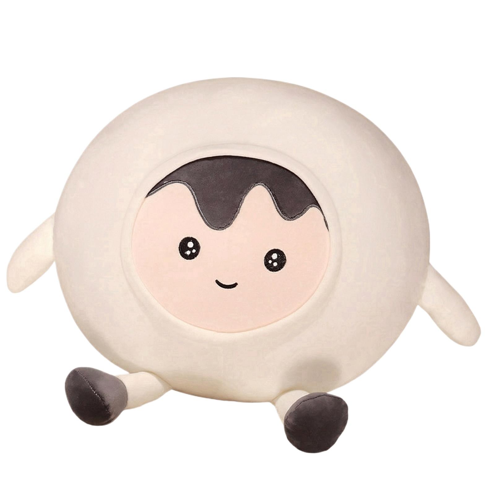 

Round Plush Stuffed Toy Soft Doll Plush Animal Shape Pillow Cushion for Kids Toddlers and Adults Suitable for Home Office and Travel Use One Size