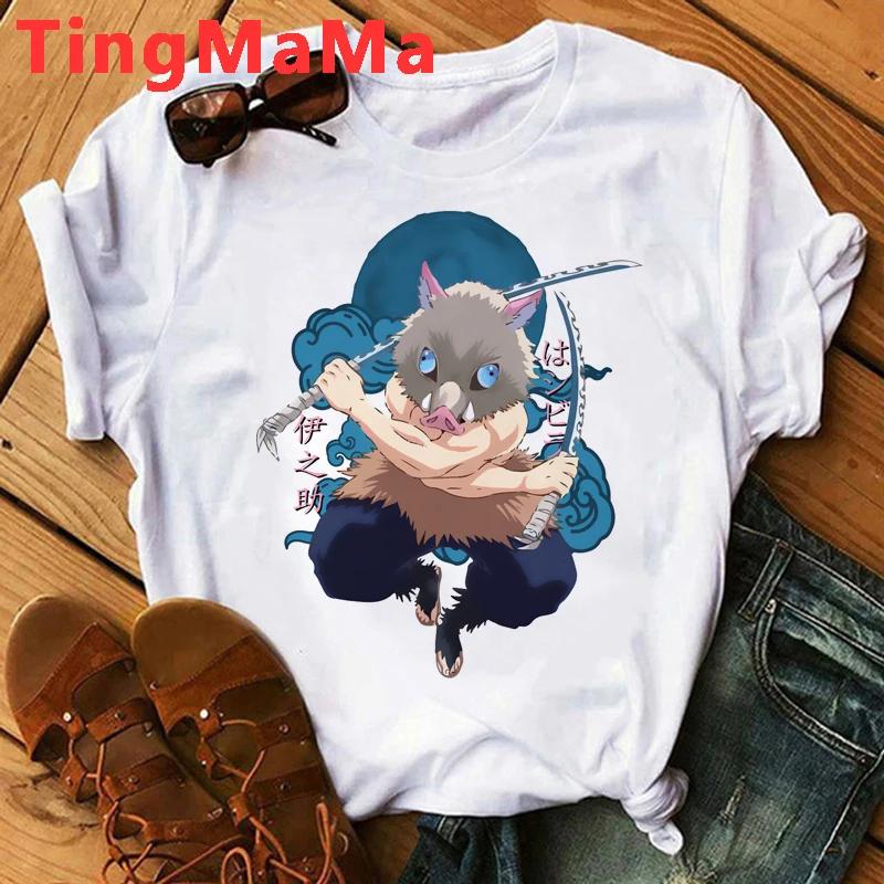 Demon Slayer Rengoku T Shirt Unisex Kimetsu No Yaiba Tshirt Anime Uzui Unisex Cartoon Tanjiro Inosuke Zenitsu Nezuko T-shirt Unisex