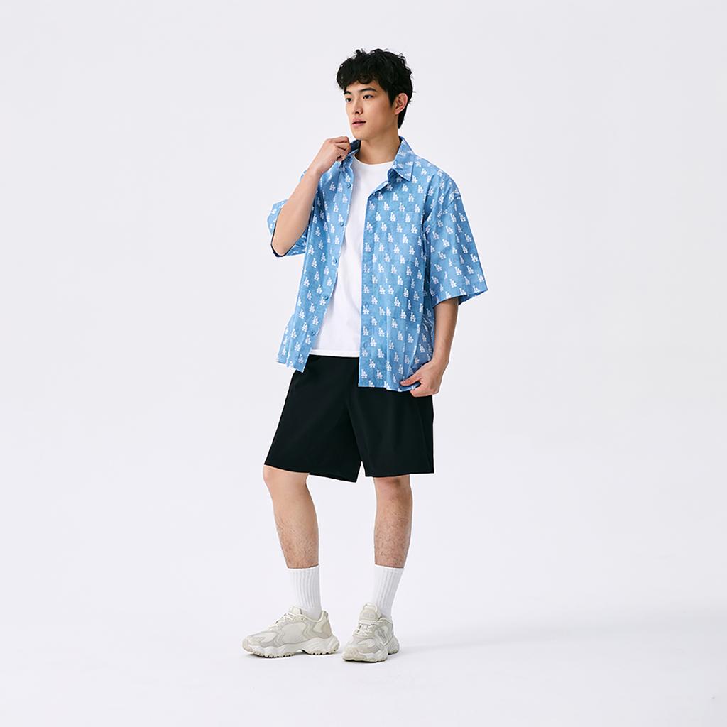 New MLB New York Yankees Basic Collection SS25 Casual Shorts Unisex Black 3ASMB0153-50BKS