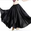 Neue Mode Satin Langes Kleid Tanz Professionelle Tanzkleidung Voller Rock Heißer 360 Vollkreis Satin Langes Kleid Swing Tanz Dekoration