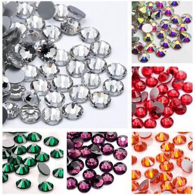1440Pcs Glue On Flatback Rhinestones Crystal DIY Accessories New Nail Art Decorations Jewelry