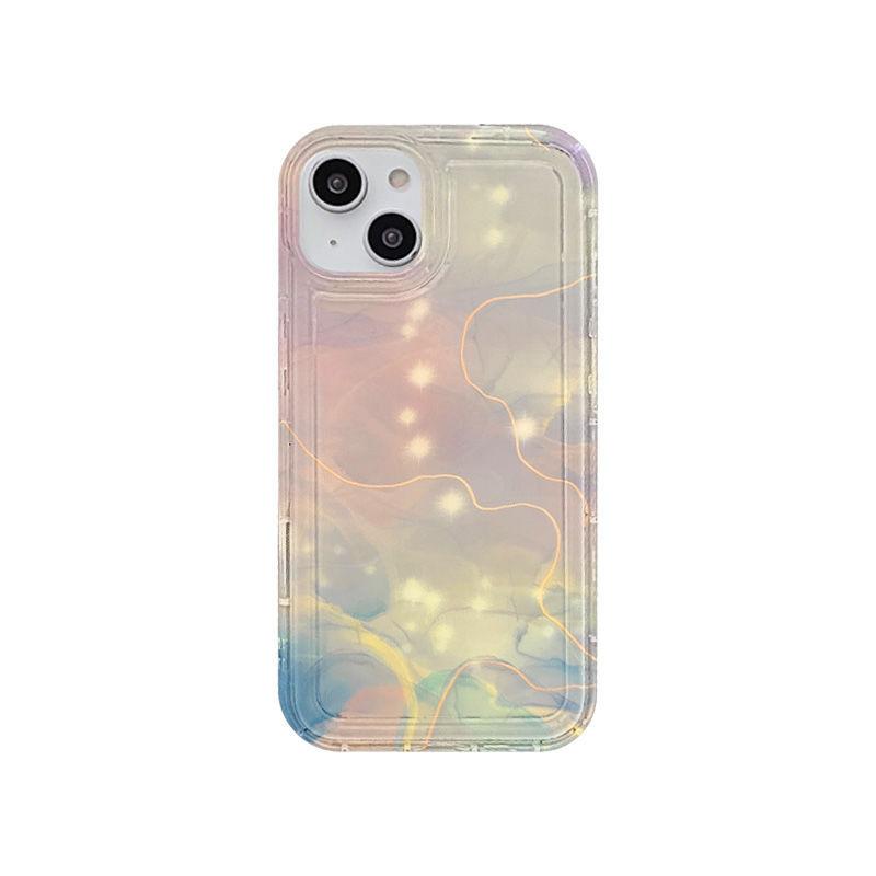 Advanced Watercolor Smudge for iPhone17ProMax Anti-drop Mobile Phone Case 16Pro Apple 14/15 All-inclusive 13