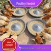 Farm Multi-Hole Feeding Trough for Chickens, Ducks, and Geese - 50cm/60cm Durable Food Basin