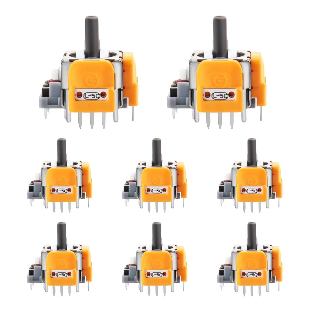 8Pcs Hall Effect Joysticks Replacement for DualSense PS5 Controller, 3D Analog Sticks Sensor Module for Playstation 5 Repair Parts Accessories