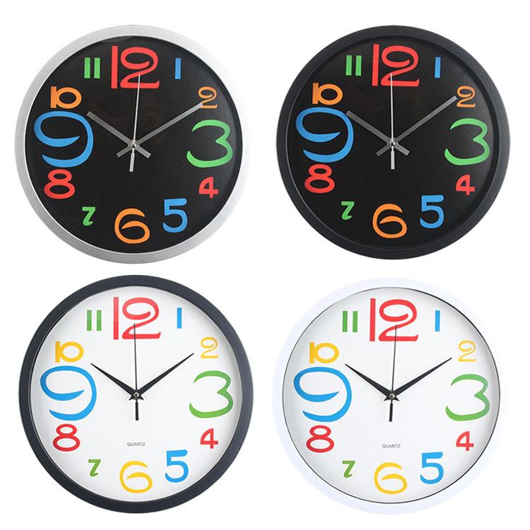 Accurate Travel Time, Simple and Silent Clock, Clear and Fresh Electronic Wall Clock, Versatile and Fashionable, Punch-free Quartz Clock