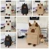 Plush Doll Keychain Cartoon Animal Daypack Nylon Large Capacity School Bag  Friends