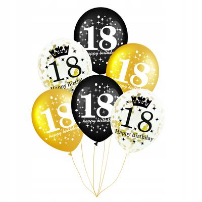 Balloon Set 18th Birthday 6 Pcs.