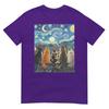 Funny Cat StarryNight Van Gogh Cats Rooftop Scene Feline TShirt