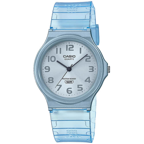 

Casio Watch, Casio Collection MQ-24S-2BJF, Unisex, Clear Blue