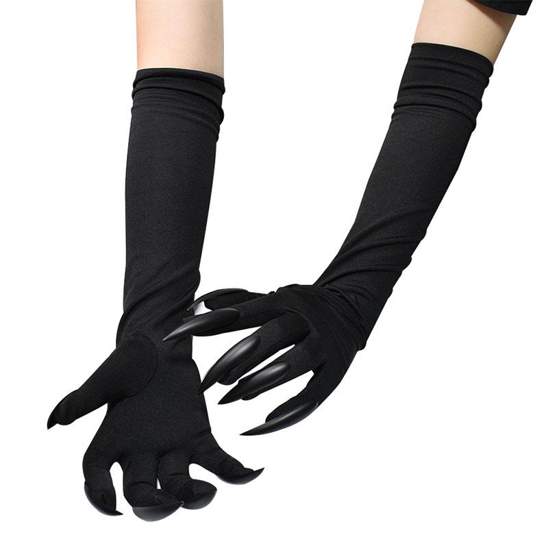 Long Ghost Claw Gloves White Black Green Long Nail Demon Gloves Halloween Party Cosplay Clothing Accessories Props Witch Gloves 6