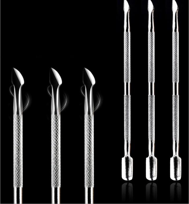 Double-Headed Stainless Steel Cuticle Pusher & Pick for Manicure