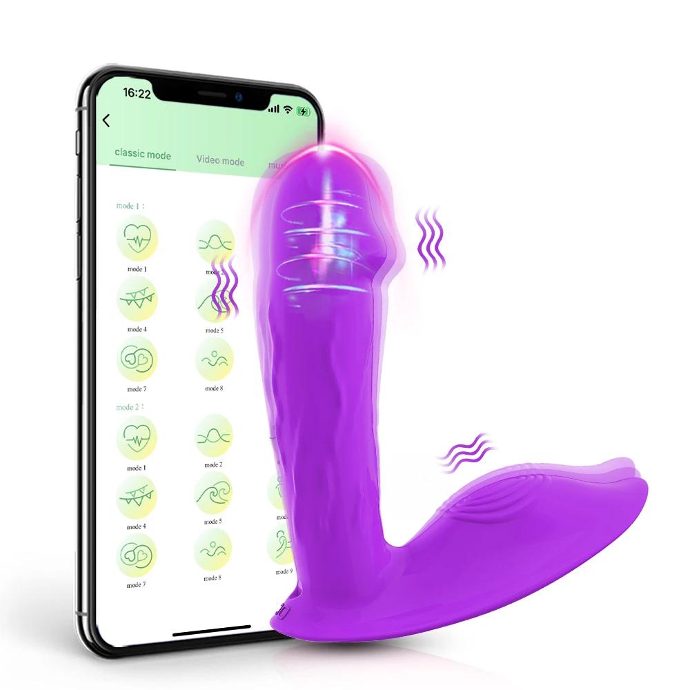 Mini Wearable G Spot Dildo Vibrators Adult Sex Toys For Women App Bluetooth Panty Vibrator Clitoris Stimulator Sex Machine 18