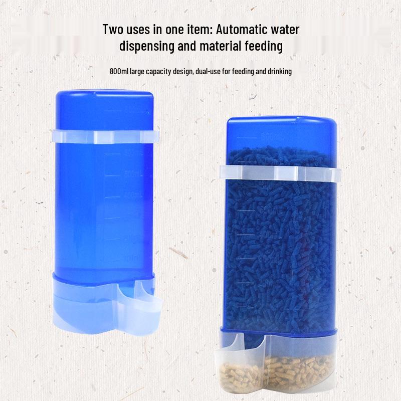 Dual-Use Parrot and Quail Water Feeder Cup