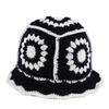 Fleece Thread Flower Sun Hat Korean Style Bucket Hat Unique Knitted Fisherman Hat  Student