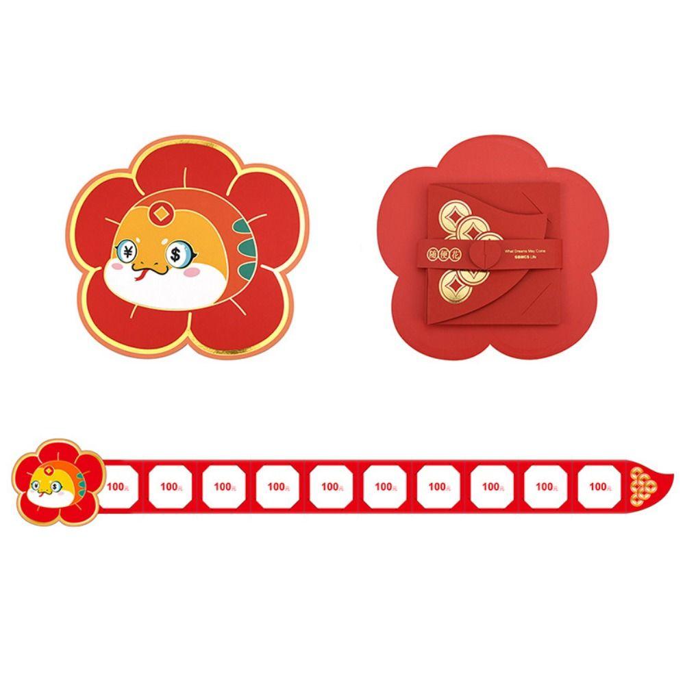 Chinese Style Lucky Money Packets Zodiac Snake Hongbao Cute Bless Pocket  Celebration