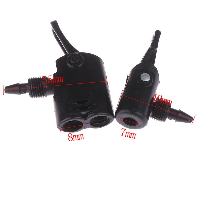 1Pc Bicycle Pump Nozzle Hose Adapter Double/Single Head Pumping Valve Converter