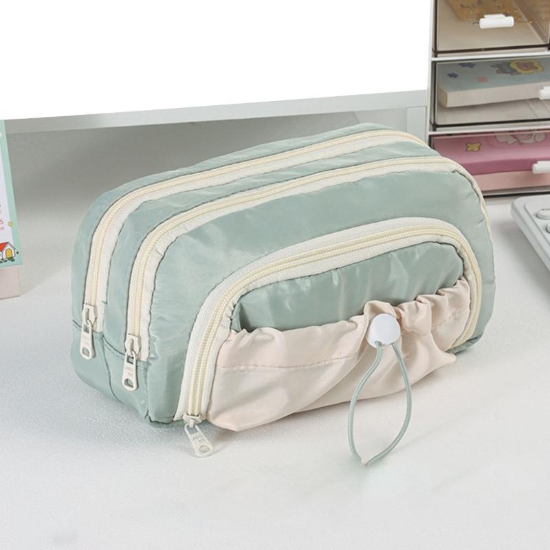 High Capacity Pencil Case Multi Compartments Pen Pouches Pen Organizers Pen Storage Bag Travel Makeup Pouches for Women