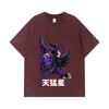 275 GSM Washed T-shirts 100% Cotton Saint Seiya V18 Rhadamanthys Print Unisex Heavy Cotton T Shirt
