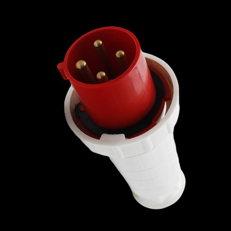 Industrial 3-Phase 5-Pin 63A Plug & Socket Connector Set