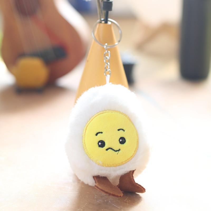 Cute And Fluffy Mini Chick Egg Plush Doll With Pp Cotton Filling For Keychain Use