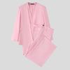 INCERUN Two Pieces Outfits Men Long Sleeve Layers Thin Blazer Long Straight Pants Party Sets