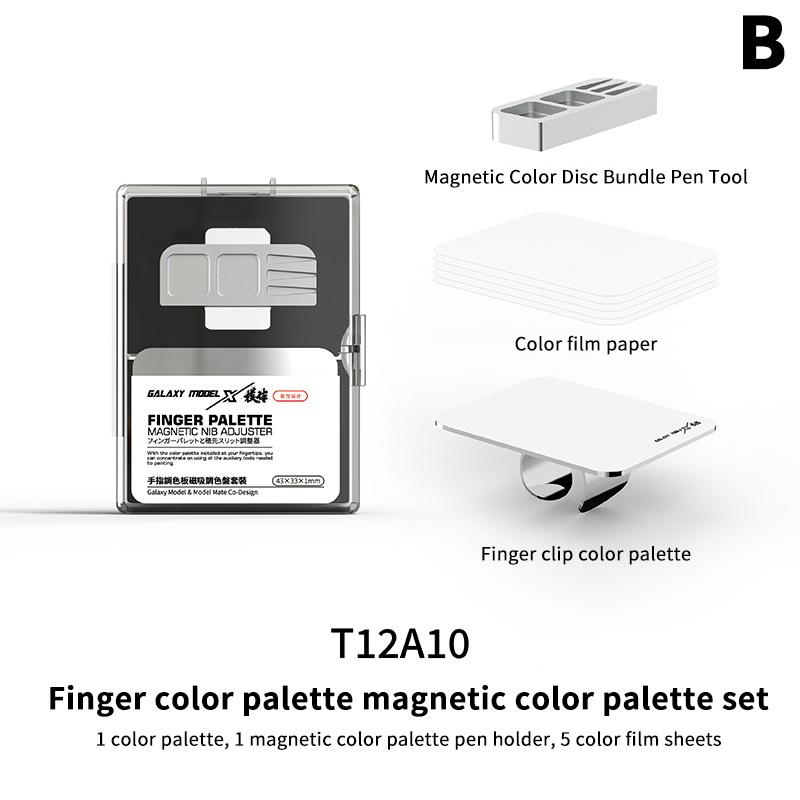 

Finger Stainless Steel Makeup Blender Nail Polish Mixing Plate Foundation Eyeshadow Blender Palette Beauty Tools as the picture