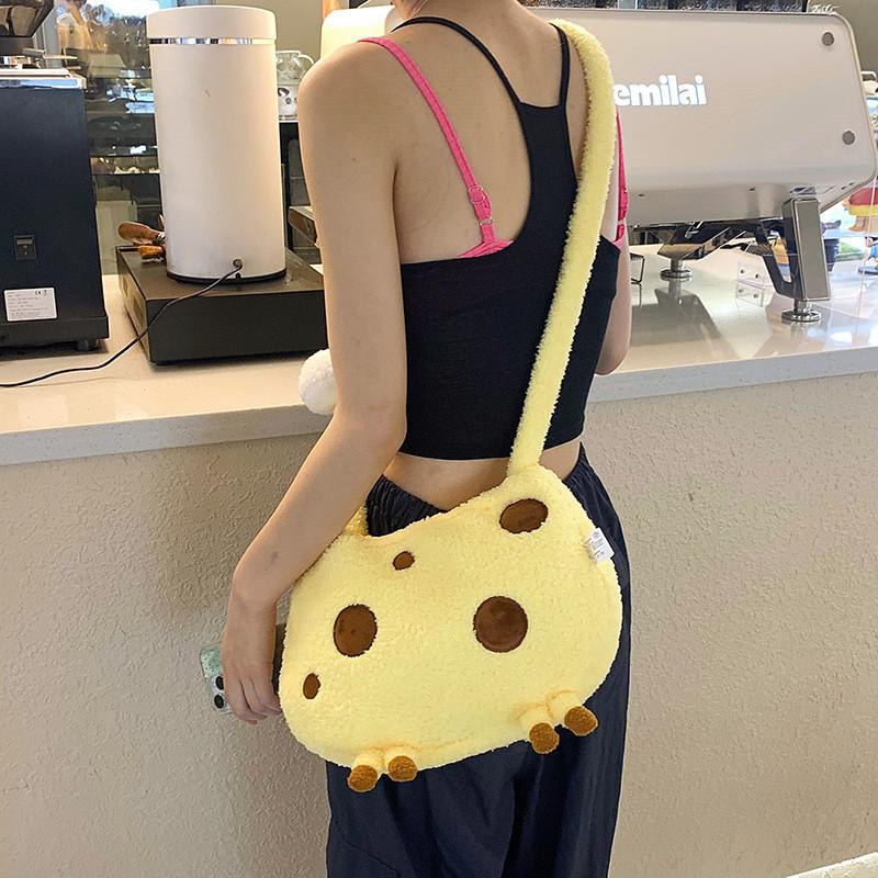 Cartoon Cute Giraffe Plush Oblique Span Shoulder Bag Girl Birthday Gift Holiday