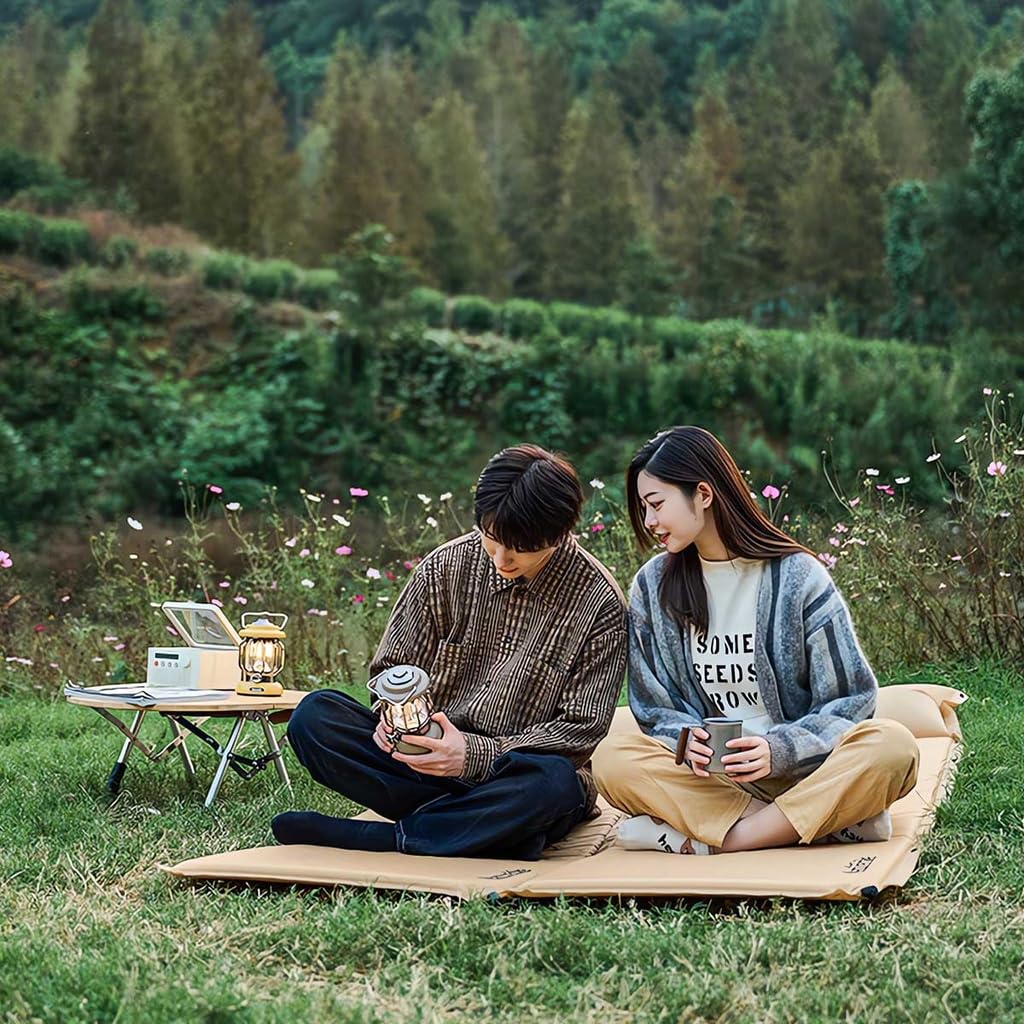 Naturehike Outdoor Mat Air Mat Camping Mat High Resilience Foam Structure Can Connect Multiple Hardnesses 190T Polyester Composite PVC Fabric