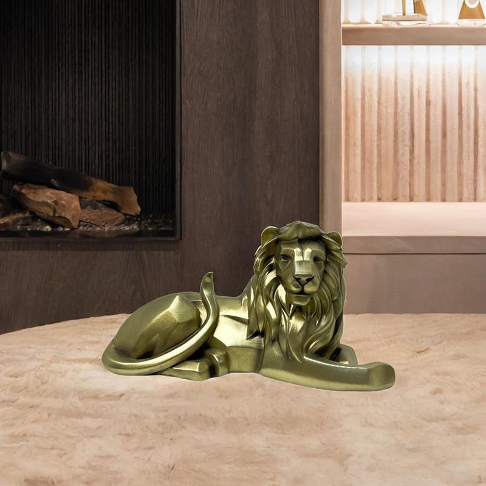 

Статуэтка льва, декоративная часть для домашнего офиса, кухни, гостиной, стола бронзовый